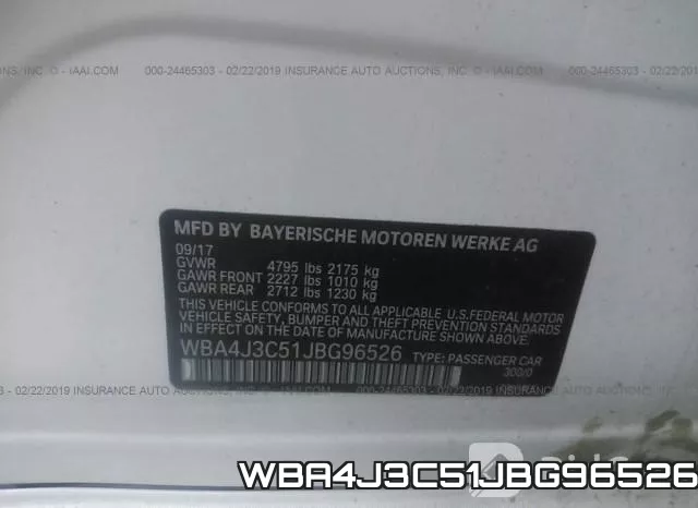 WBA4J3C51JBG96526 фото 10