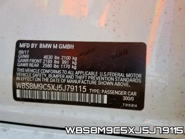 WBS8M9C5XJ5J79115 фото 2