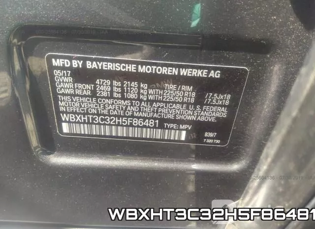 WBXHT3C32H5F86481 фото 10