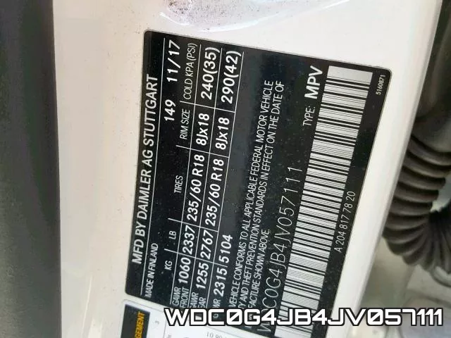 WDC0G4JB4JV057111 фото 2