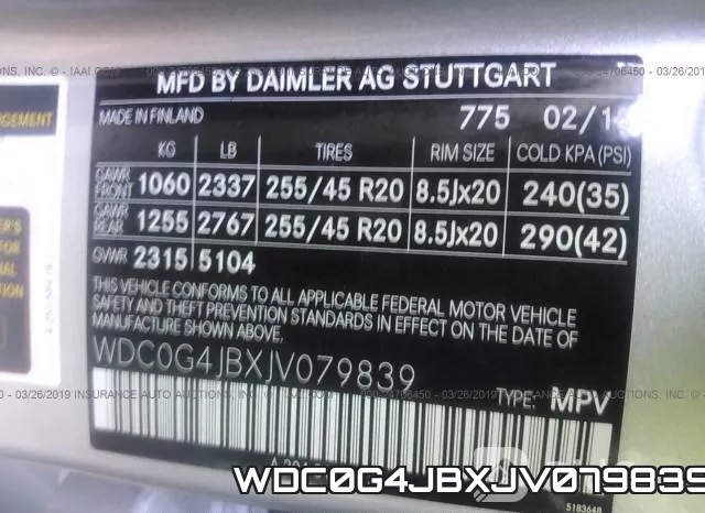 WDC0G4JBXJV079839 фото 10
