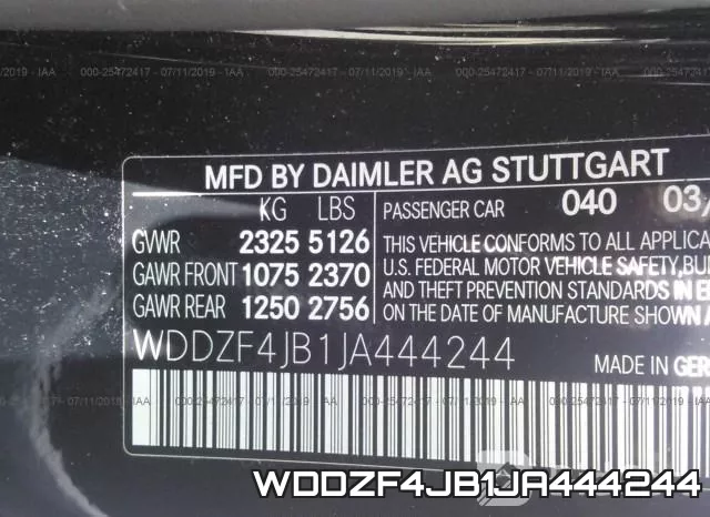 WDDZF4JB1JA444244 фото 10