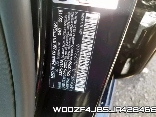 WDDZF4JB5JA428466 фото 2