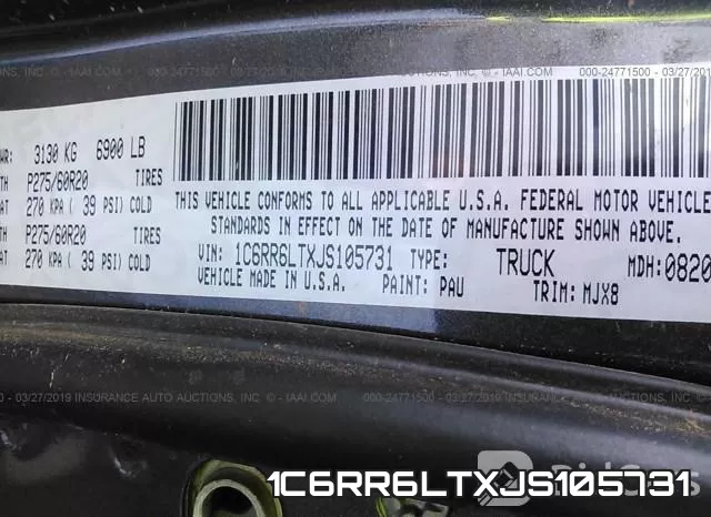 1C6RR6LTXJS105731 фото 10