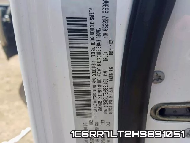 1C6RR7LT2HS831051 фото 2