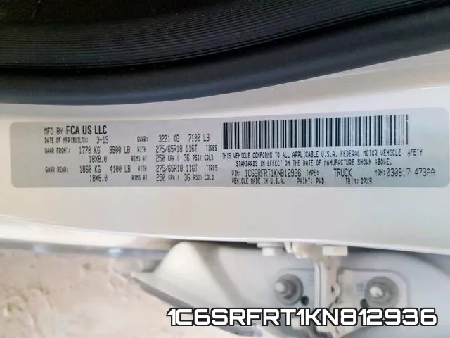 1C6SRFRT1KN812936 фото 2