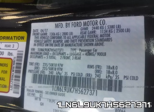 1LN6L9UK7H5627371 фото 10