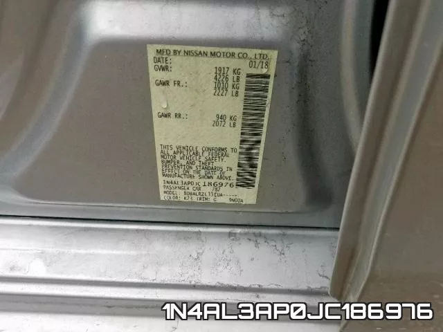 1N4AL3AP0JC186976 фото 2