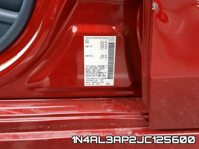 1N4AL3AP2JC125600 фото 2