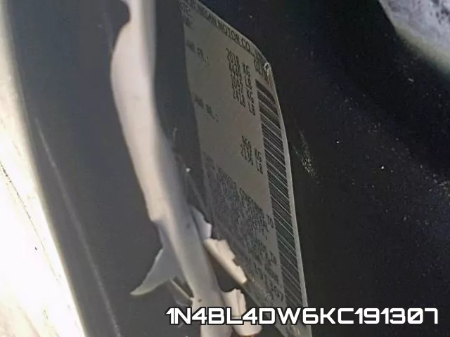 1N4BL4DW6KC191307 фото 2