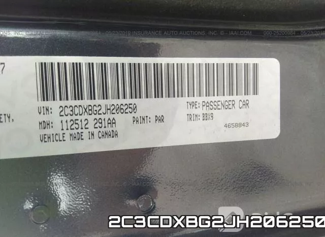 2C3CDXBG2JH206250 фото 10