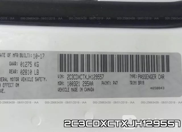 2C3CDXCTXJH129557 фото 10