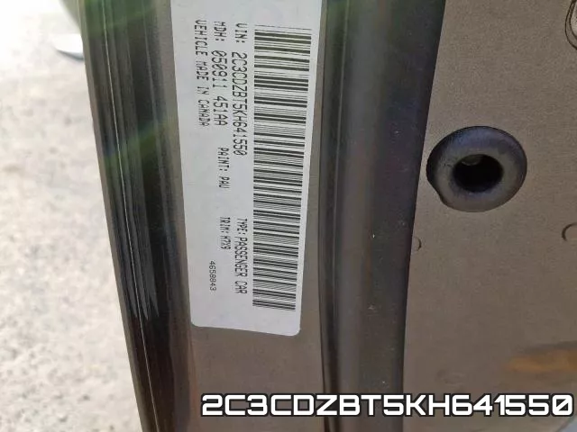2C3CDZBT5KH641550 фото 2