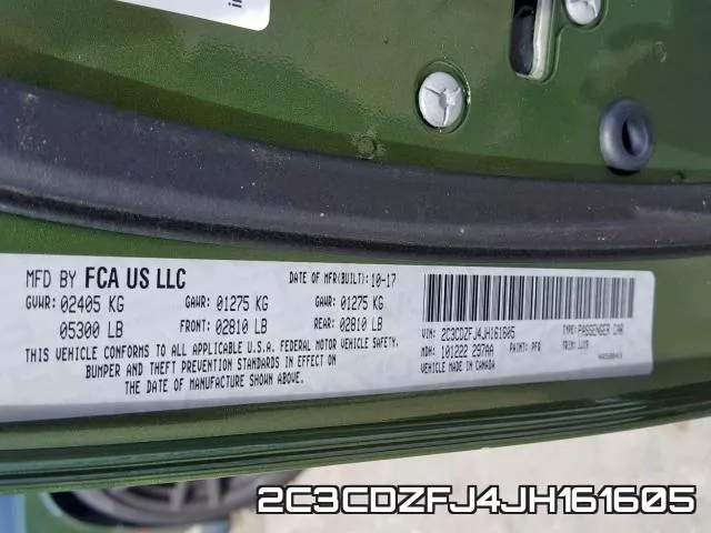 2C3CDZFJ4JH161605 фото 2