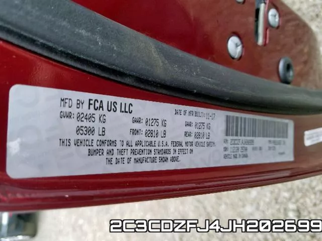 2C3CDZFJ4JH202699 фото 2