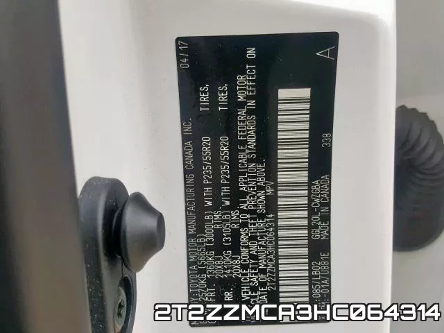 2T2ZZMCA3HC064314 фото 2