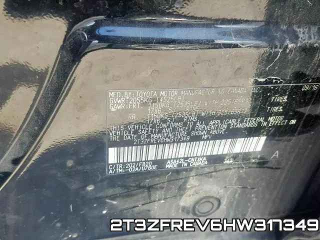 2T3ZFREV6HW317349 фото 2
