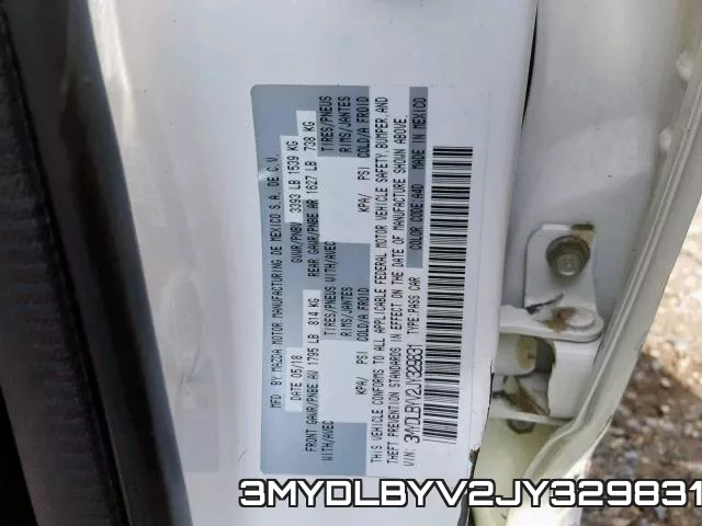 3MYDLBYV2JY329831 фото 2