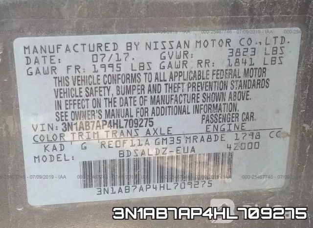 3N1AB7AP4HL709275 фото 10