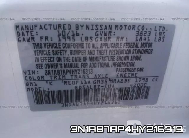3N1AB7AP4HY216313 фото 10