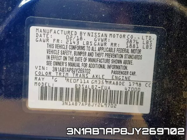 3N1AB7AP8JY269702 фото 2