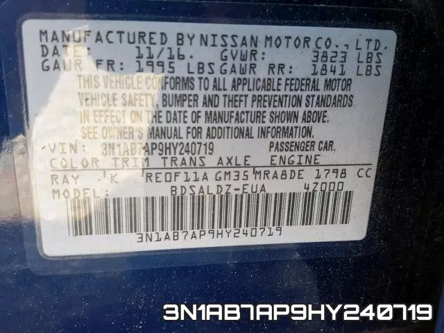 3N1AB7AP9HY240719 фото 2