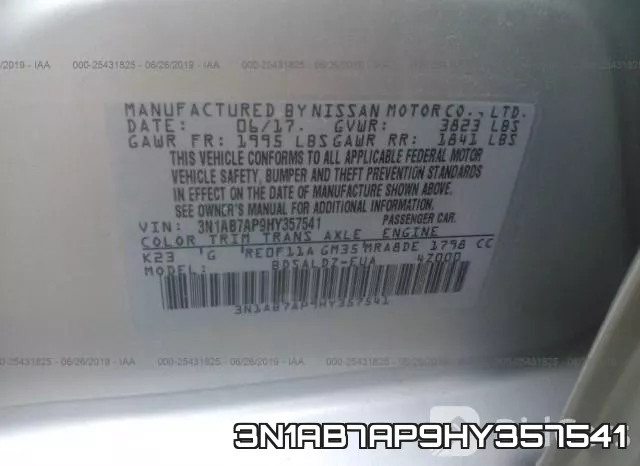 3N1AB7AP9HY357541 фото 10