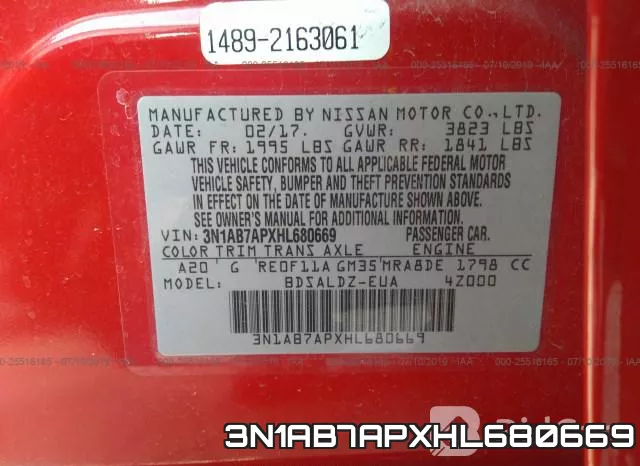 3N1AB7APXHL680669 фото 10