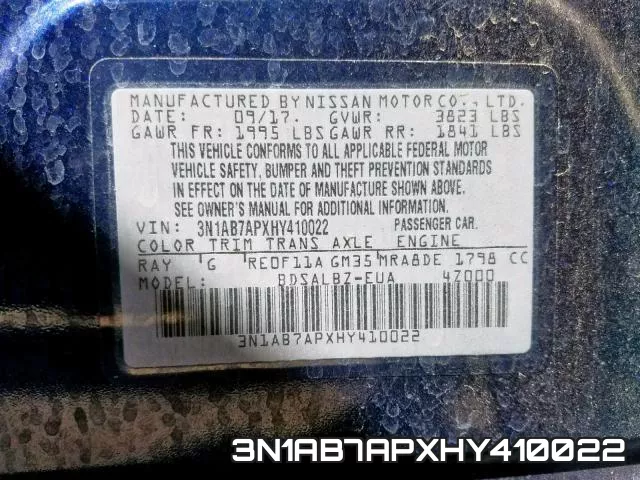 3N1AB7APXHY410022 фото 2