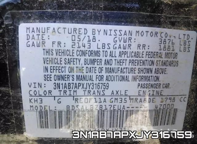 3N1AB7APXJY316759 фото 10