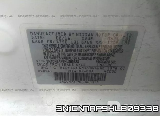 3N1CN7AP9HL809338 фото 10