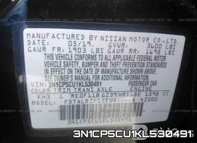 3N1CP5CU1KL530491 фото 10