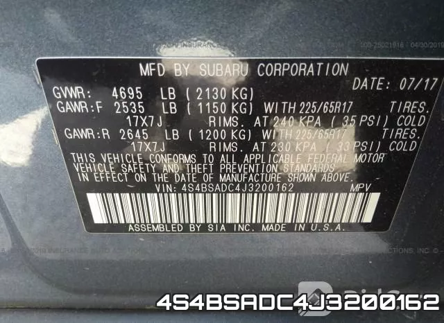 4S4BSADC4J3200162 фото 10