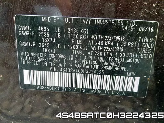 4S4BSATC0H3224325 фото 2