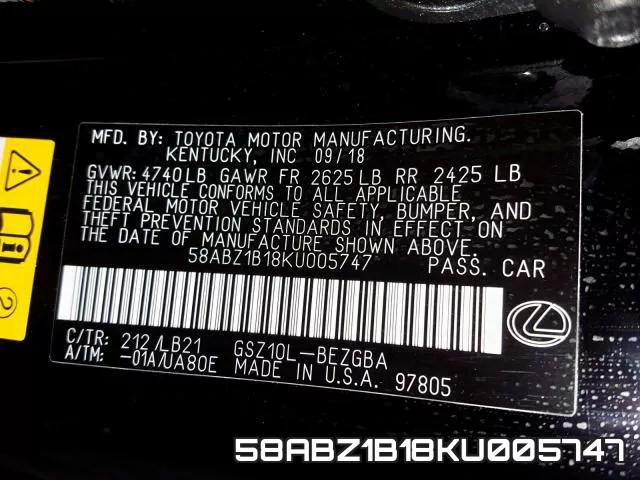 58ABZ1B18KU005747 фото 2