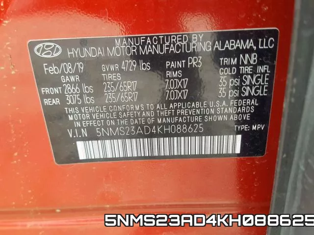 5NMS23AD4KH088625 фото 2