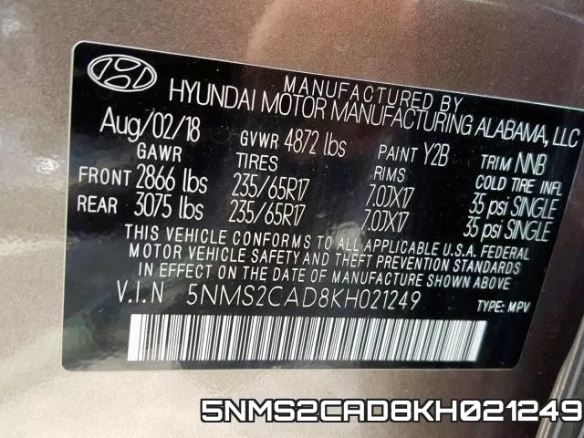 5NMS2CAD8KH021249 фото 2