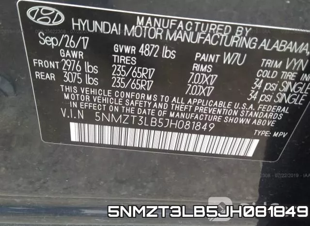 5NMZT3LB5JH081849 фото 10