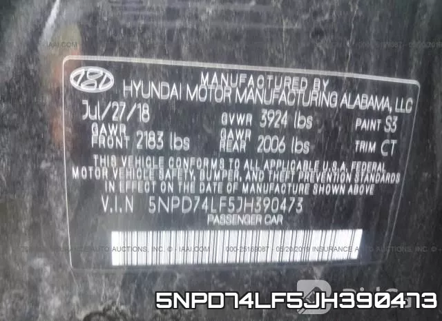 5NPD74LF5JH390473 фото 10