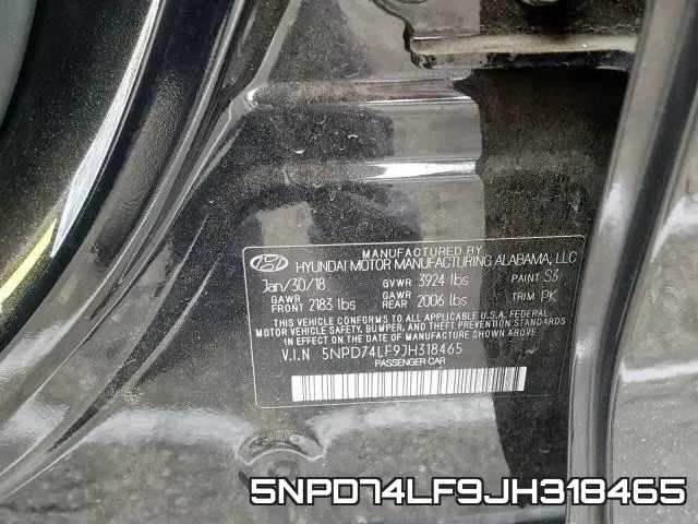 5NPD74LF9JH318465 фото 2