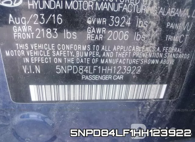 5NPD84LF1HH123922 фото 10
