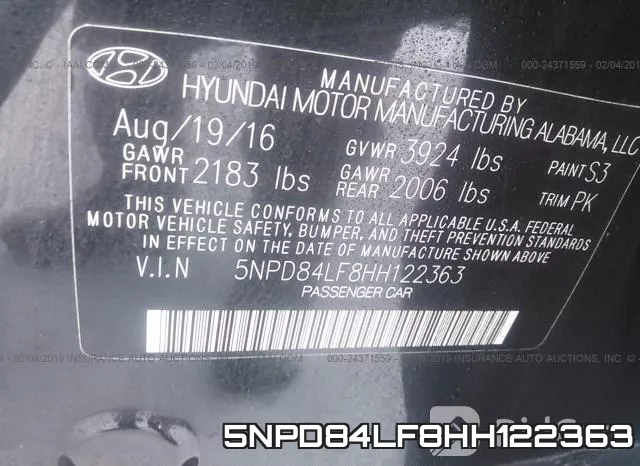 5NPD84LF8HH122363 фото 10