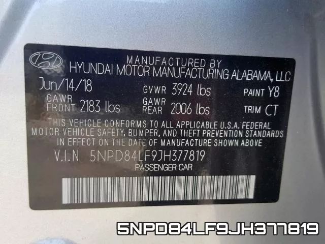 5NPD84LF9JH377819 фото 2