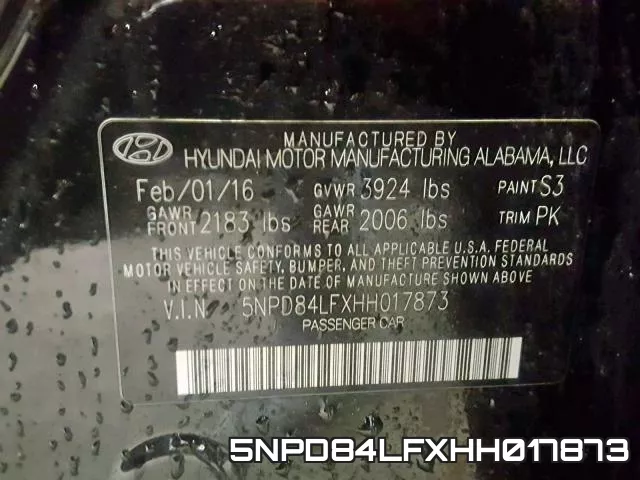 5NPD84LFXHH017873 фото 2