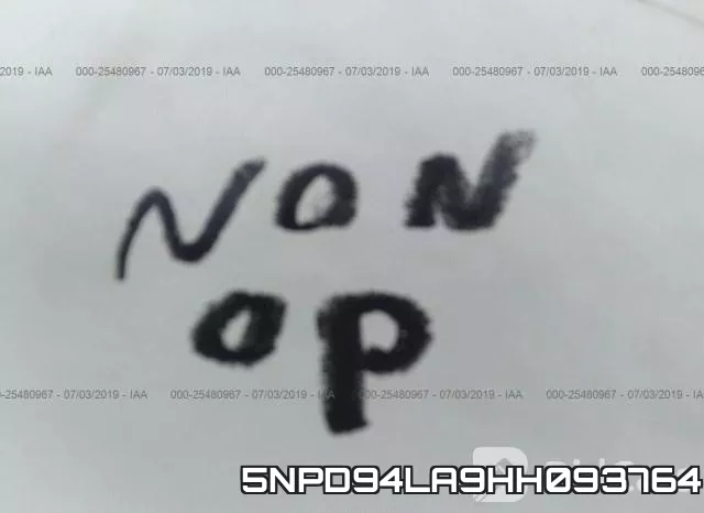 5NPD94LA9HH093764 фото 8