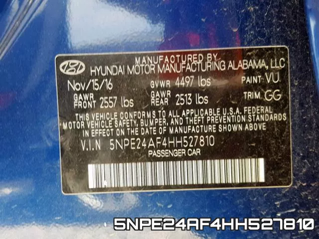 5NPE24AF4HH527810 фото 2