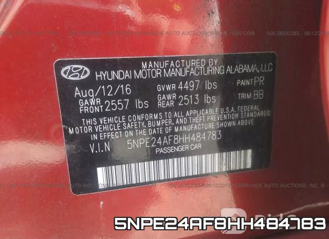 5NPE24AF8HH484783 фото 10