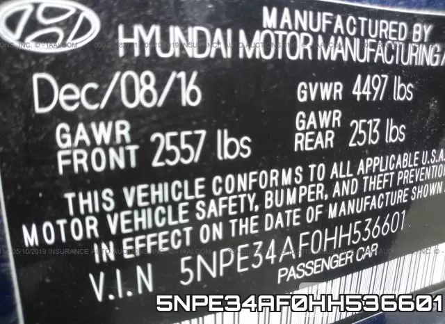 5NPE34AF0HH536601 фото 10
