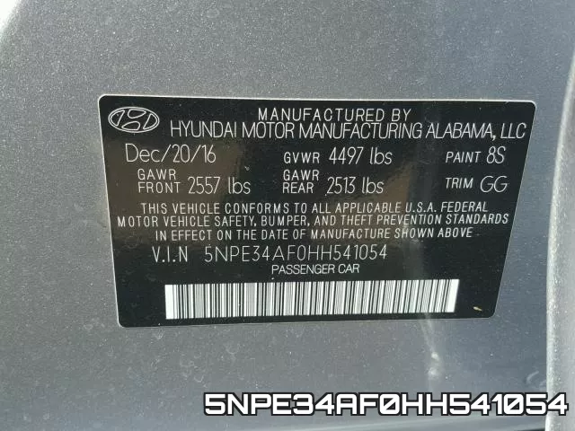 5NPE34AF0HH541054 фото 2