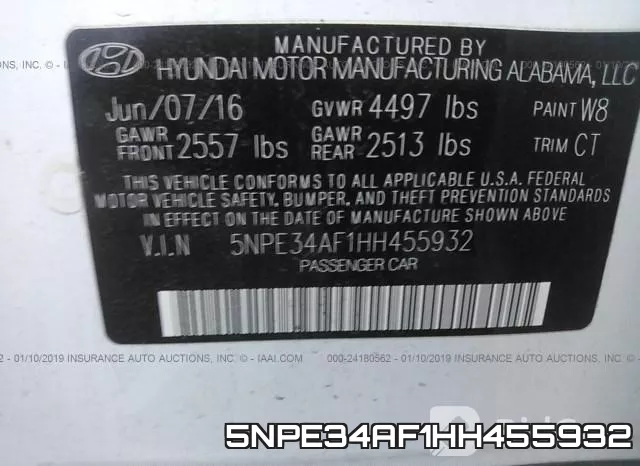 5NPE34AF1HH455932 фото 10